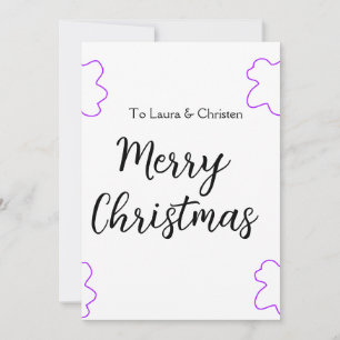 Convite Adicione o nome do Feliz Natal texto oferta de fam