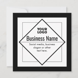 Convite Adicione o Seu Logotipo Modelo Personalizável