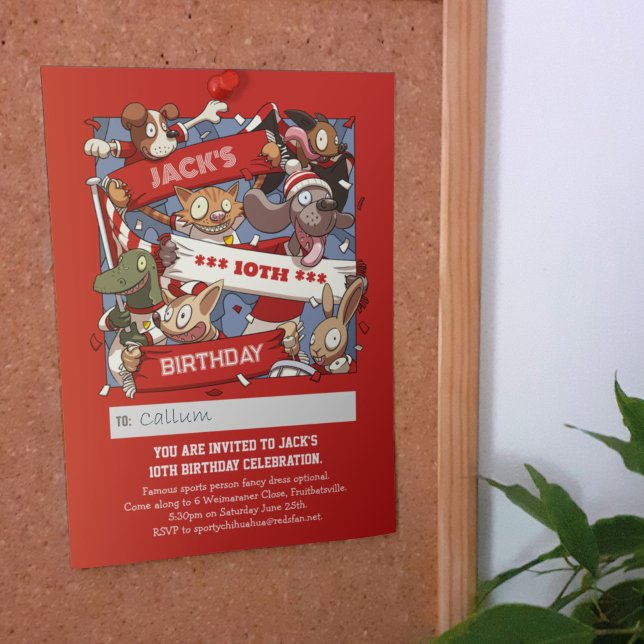 Convite Adicione Seu Nome Aniversário Ventiladores De Anim (Criador carregado)