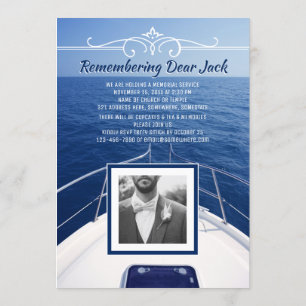 Convite Adicione seu próprio marinheiro da cerimonia