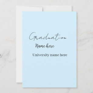 Convite adicione seu texto simples graduado adicione o nom