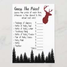 Adivinha O Jogo Do Chá de fraldas De Preços