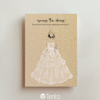 Convite Adivinha O Vestido - Jogo Do Chá de panela