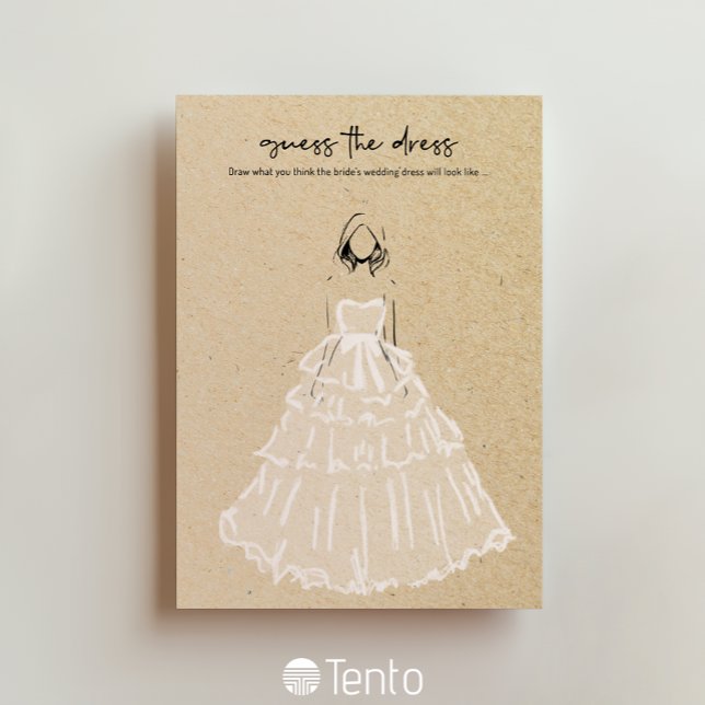 Convite Adivinha O Vestido - Jogo Do Chá de panela (Criador carregado)