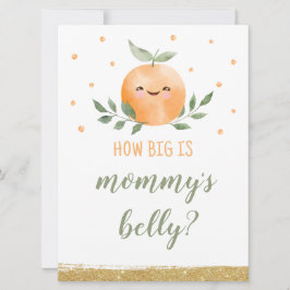 Convite Adivinha Qual É O Tamanho Da Bela Mamãe Assinar Pe