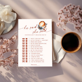 Convite Adivinha Quem Disse Isso Jogo De Chá de panela De