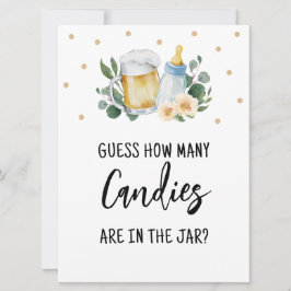 Convite Adivinhem Quantas Candies Assinam Que O Bebê Está 