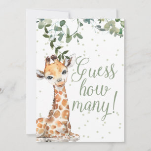 Convite Adivinhem quantos Posters Chá de fraldas pequenos