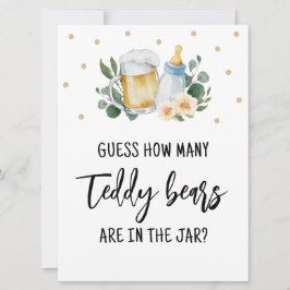 Convite Adivinhem Quantos Ursos de Teddy Candies Assinam J