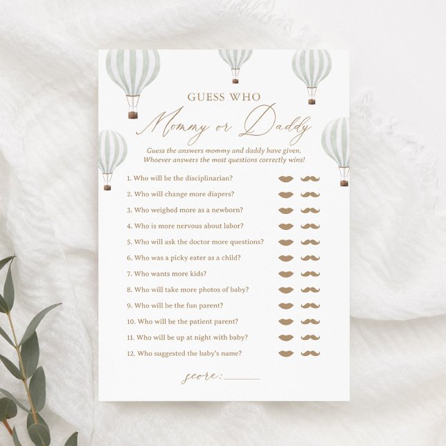 Convite Adivinhem quem Mamãe ou jogo de Chá de fraldas do  (Criador carregado)