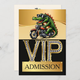 Convite Admissão VIP Festa de Rally de Motociclistas