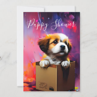 Convite Adoção Personalizada de Cão Cachorro Chá