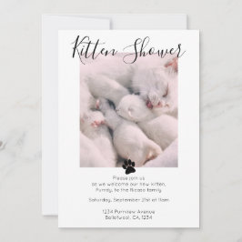 Convite Adoção Personalizada de Gato Personalizada de Gota