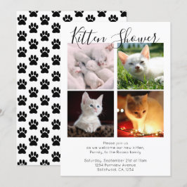 Convite Adoção Personalizada de Gato Personalizada de Gota