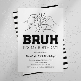 Convite Adolescente, Cara, É Meu Aniversário!