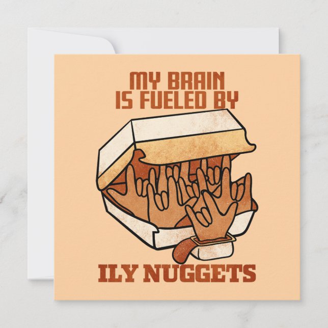 Convite Adoramos Nuggets - Amor sem Fim - Obsessão ASL ILY (Frente)