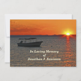 Convite Adorando a celebração da memória de barcos de pesc