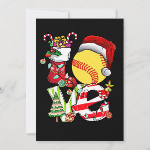 Convite Adorei o Softball Natal Santa Hat Garotas Adolesce