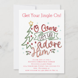 Convite Adoremos-o Feliz Natal