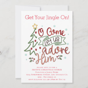 Convite Adoremos-o Feliz Natal