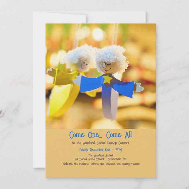 Convite Adorno de Anjo (Frente)