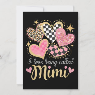 Convite Adoro ser chamada de Mimi Avó Dia da Mãe