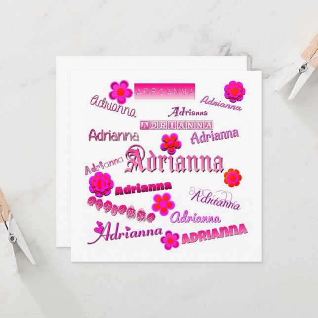 Convite Adrianna Floral Pop Art (Frente/Verso In Situ)