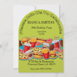 Convite Adult Birthday  Party 