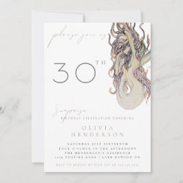 Convite Adult Mermaid ANY Surprise Birthday Invitation