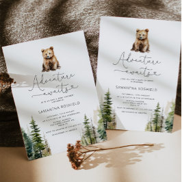 Convite Adventure aguarda chá de fraldas