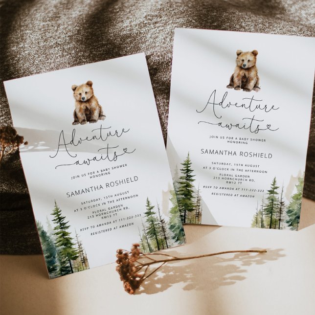 Convite Adventure aguarda chá de fraldas (Criador carregado)