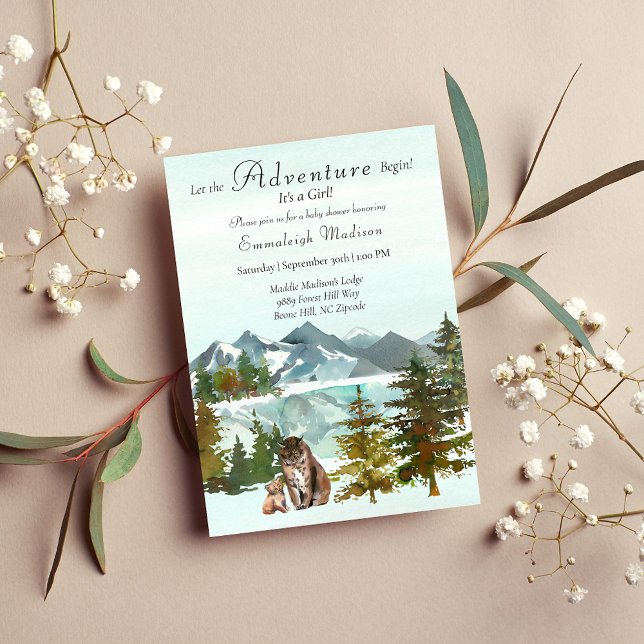 Convite Adventure inicia Chá de fraldas Russo do Lynx Girl (Criador carregado)