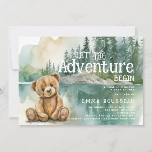 Convite Adventure inicia o Chá de fraldas do Urso de Teddy