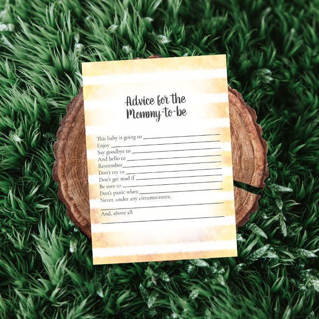 Convite Advertência Amarelo Tan Bunny Para Jogo De Chá De  (Criador carregado)