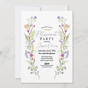 Convite Advertência Mulheres Selvagens Flores Ditsy Floral