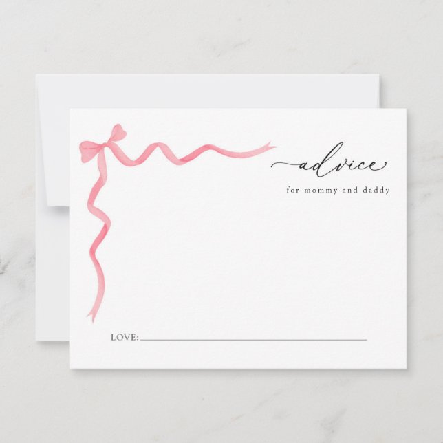 Convite Advertência Para Bebês De Arco Rosa Para Mamães E  (Frente)