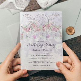 Convite Afastamento Boho Tripla Lua Dreamcatcher