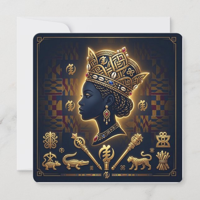 Convite Africa Queen  (Frente)