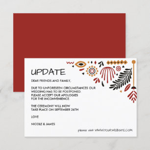 Convite Africana  ATUALIZAÇÃO DO CASAMENTO DE Ancara Ken