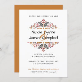 Convite Africana | Casamento Moderno de Ancara