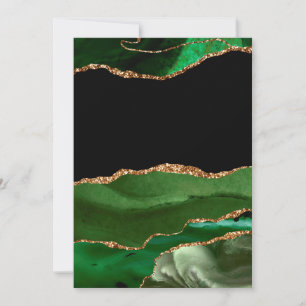 Convite Ágata Contemporânea Falsa Esmeralda Verde Mármore