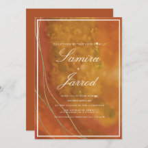 Agate Terracotta Hand Watercolor Faux Casamento Do