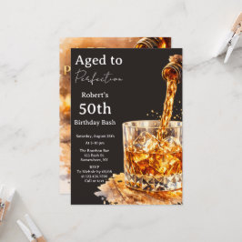 Convite Aged To Perfection Men’s Birthday Party