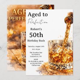 Convite Aged To Perfection Men’s Birthday Party