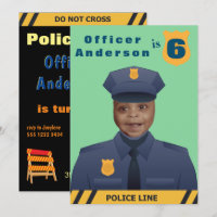 Agente de Polícia de Crianças Aniversário