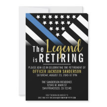 Agente Policial de Reforma Linha Azul Sinalizador 