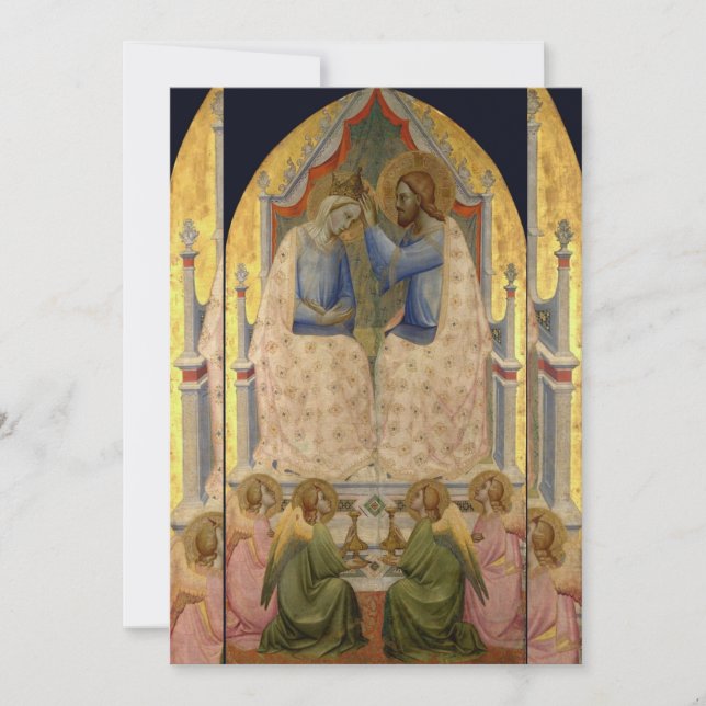 Convite Agnolo Gaddie - A coroação da Virgem (Frente)
