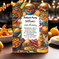 Agora Churrasco Taco Chef Festa de Potluck 50º ani