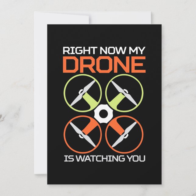 Convite Agora Mesmo Meu Drone (Frente)