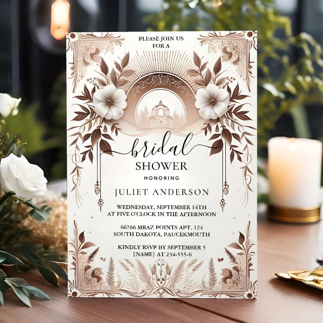 Convite Agora, o Casamento tradicional Vow Renewer Chá de  (Criador carregado)